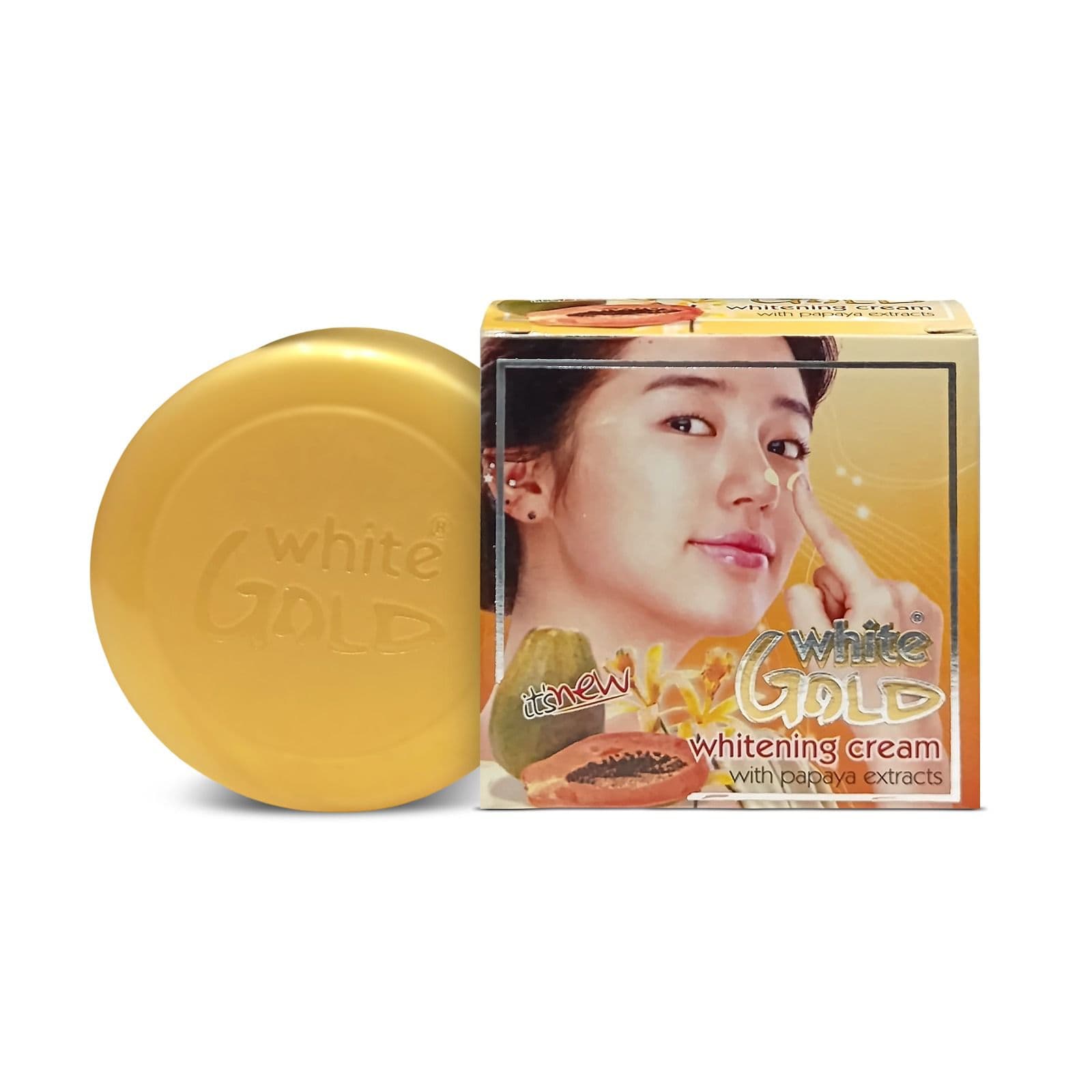 White Gold Whitening Cream with Papaya Extracts
